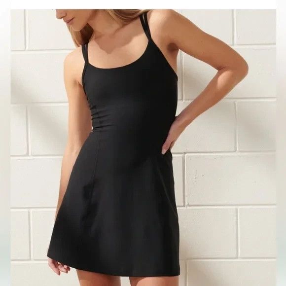 Abercrombie & Fitch Dresses & Skirts - Abercrombie And Fitch YPB SculptLux Strappy Back Minidress Black M